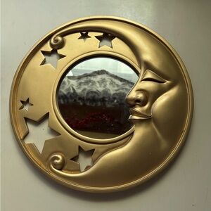 Vintage Celestial Moon and Stars Mirror